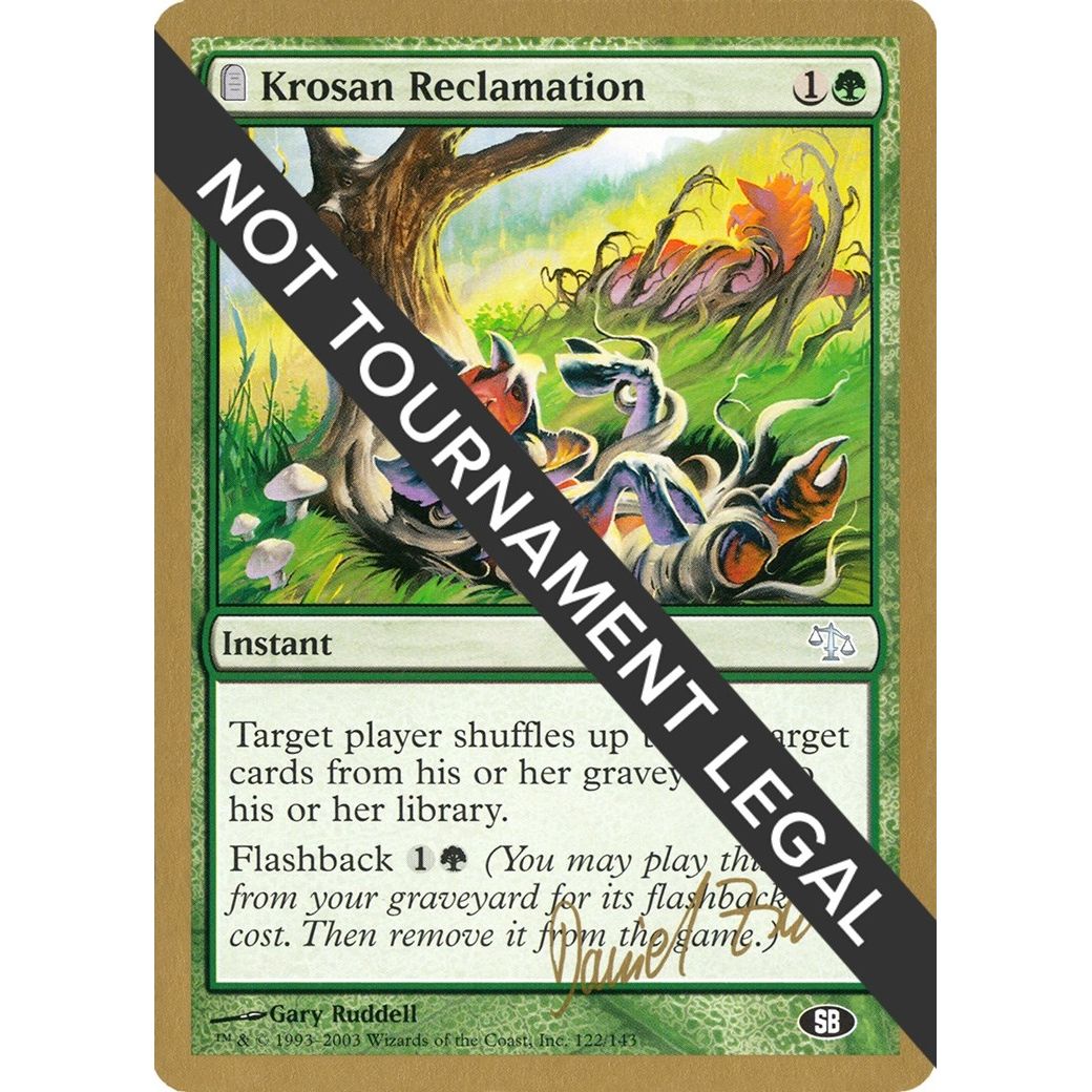 Image for Krosan Reclamation - 2003 Daniel Zink (JUD) (SB) (WCD) - Magic: The Gathering