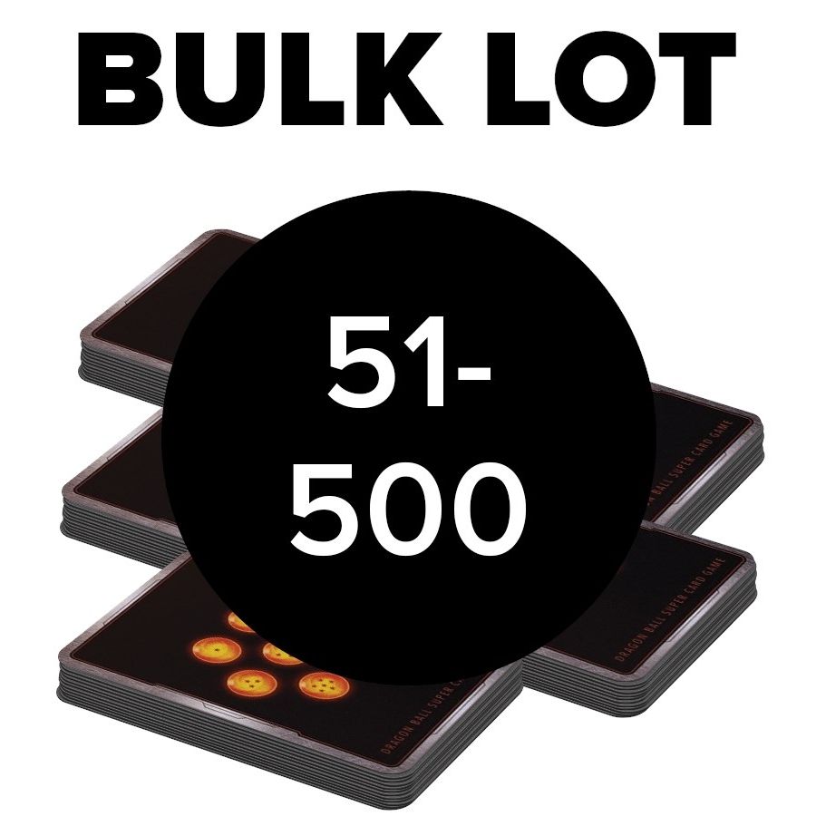 Image for 51 - 500 Dragon Ball Super CCG Bulk Card Lot - Bulk Lots