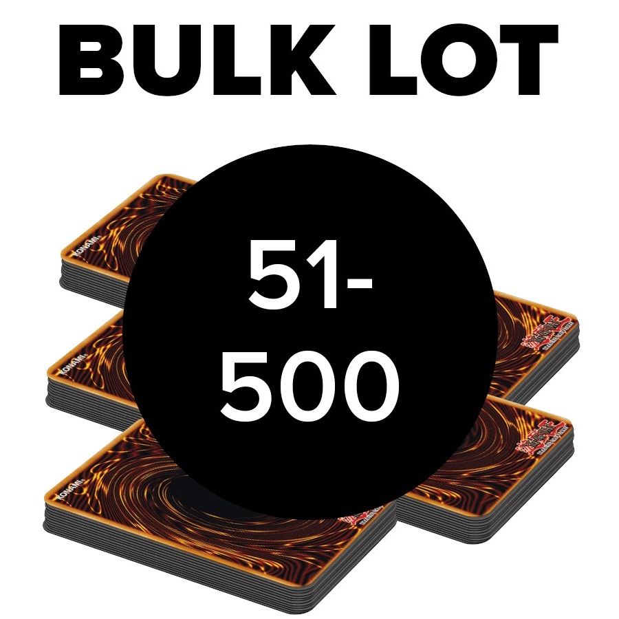 Image for 51 - 500 YuGiOh Bulk Card Lot - Bulk Lots