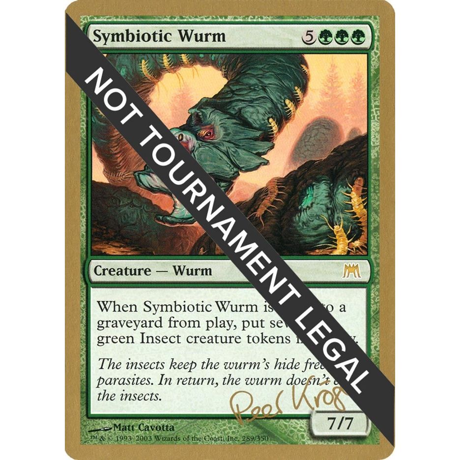 Image for Symbiotic Wurm - 2003 Peer Kroger (ONS) (WCD) - Magic: The Gathering