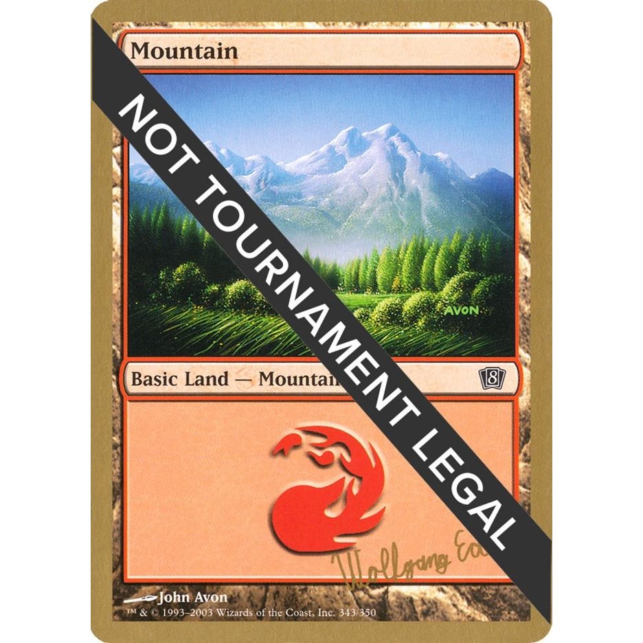 Image for Mountain (343) - 2003 Wolfgang Eder (8ED) (WCD) - Magic: The Gathering