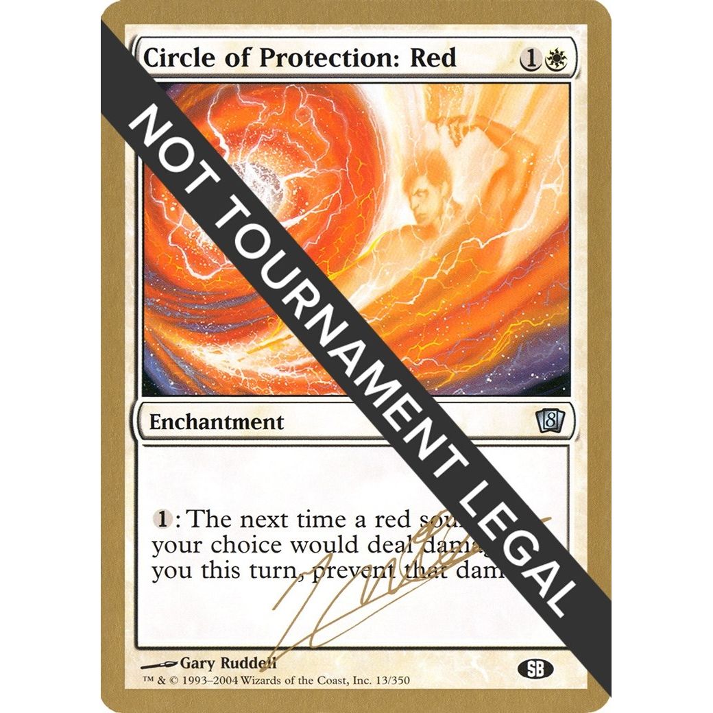 Image for Circle of Protection: Red - 2004 Julien Nuijten (8ED) (SB) (WCD) - Magic: The Gathering