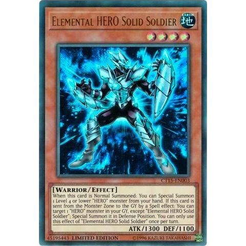 Image for Elemental HERO Solid Soldier (CT15-EN003) (CT15) - YuGiOh