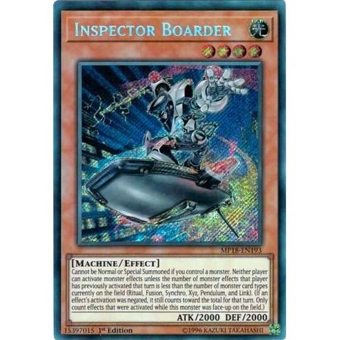 Image for Inspector Boarder (MP18-EN193) (MP18) - YuGiOh