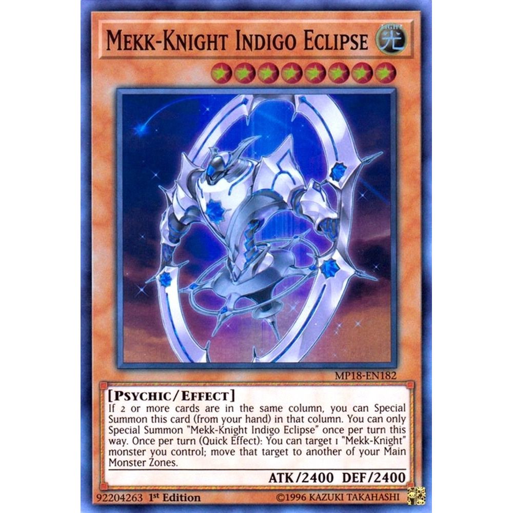 Image for Mekk-Knight Indigo Eclipse (MP18-EN182) (MP18) - YuGiOh