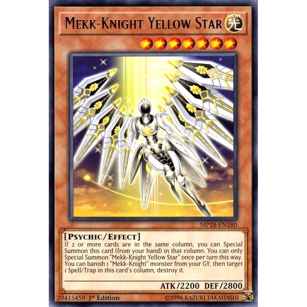 Image for Mekk-Knight Yellow Star (MP18-EN180) (MP18) - YuGiOh