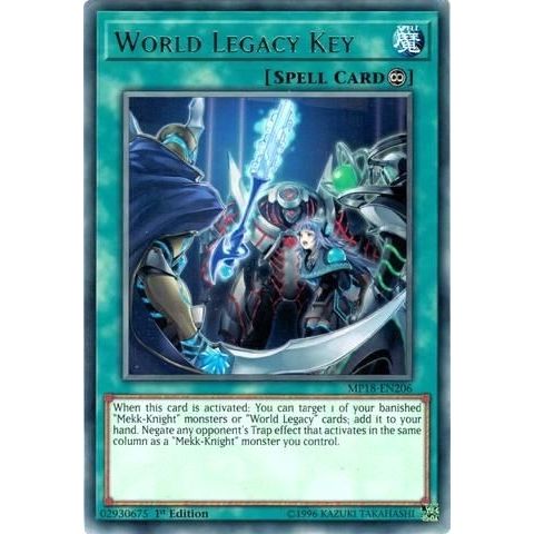 Image for World Legacy Key (MP18-EN206) (MP18) - YuGiOh