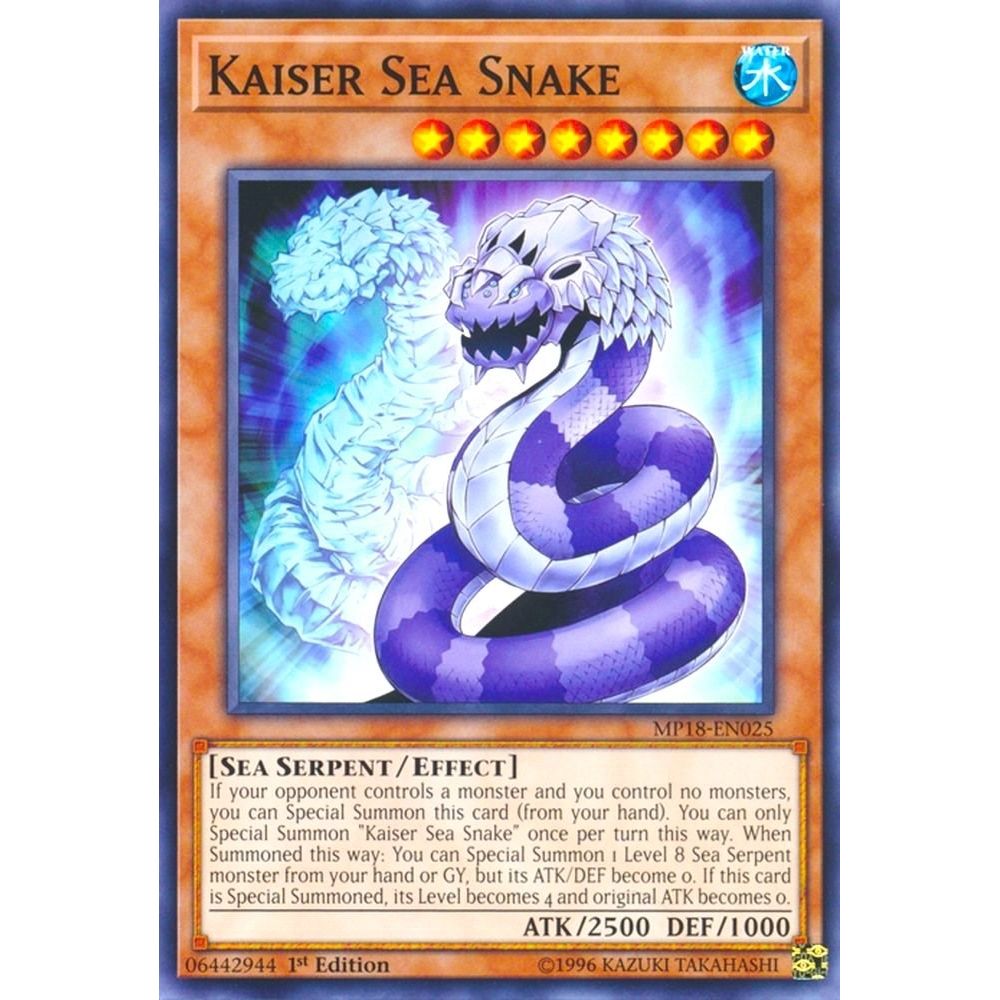 Image for Kaiser Sea Snake (MP18-EN025) (MP18) - YuGiOh