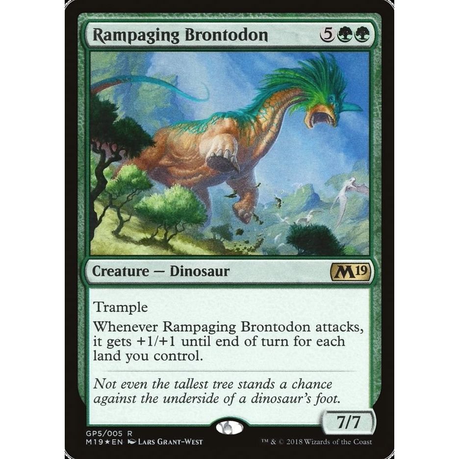Image for Rampaging Brontodon (2018 Gift Pack) (GP5) (GBP) - Magic: The Gathering