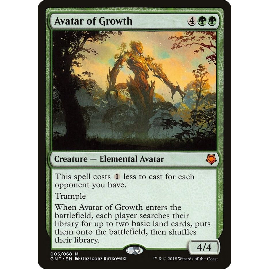 Image for Avatar of Growth (5) (GNT) - Magic: The Gathering
