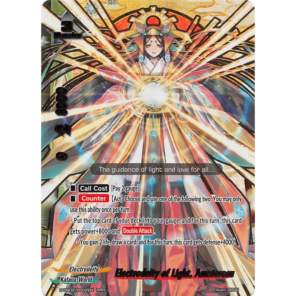Image for Electrodeity of Light, Amaterasu (S-UB02/0002EN) (S-UB02) - Future Card BuddyFight