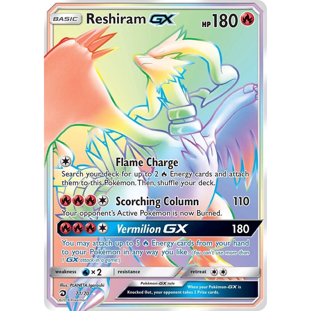 Image for Reshiram GX (Secret) (71/70) (DRM) - Pokemon
