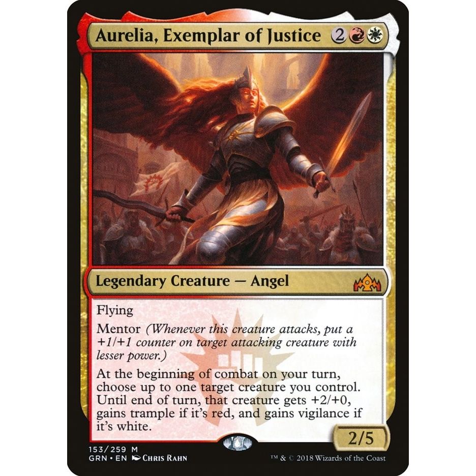 Image for Aurelia, Exemplar of Justice (153) (GRN) - Magic: The Gathering