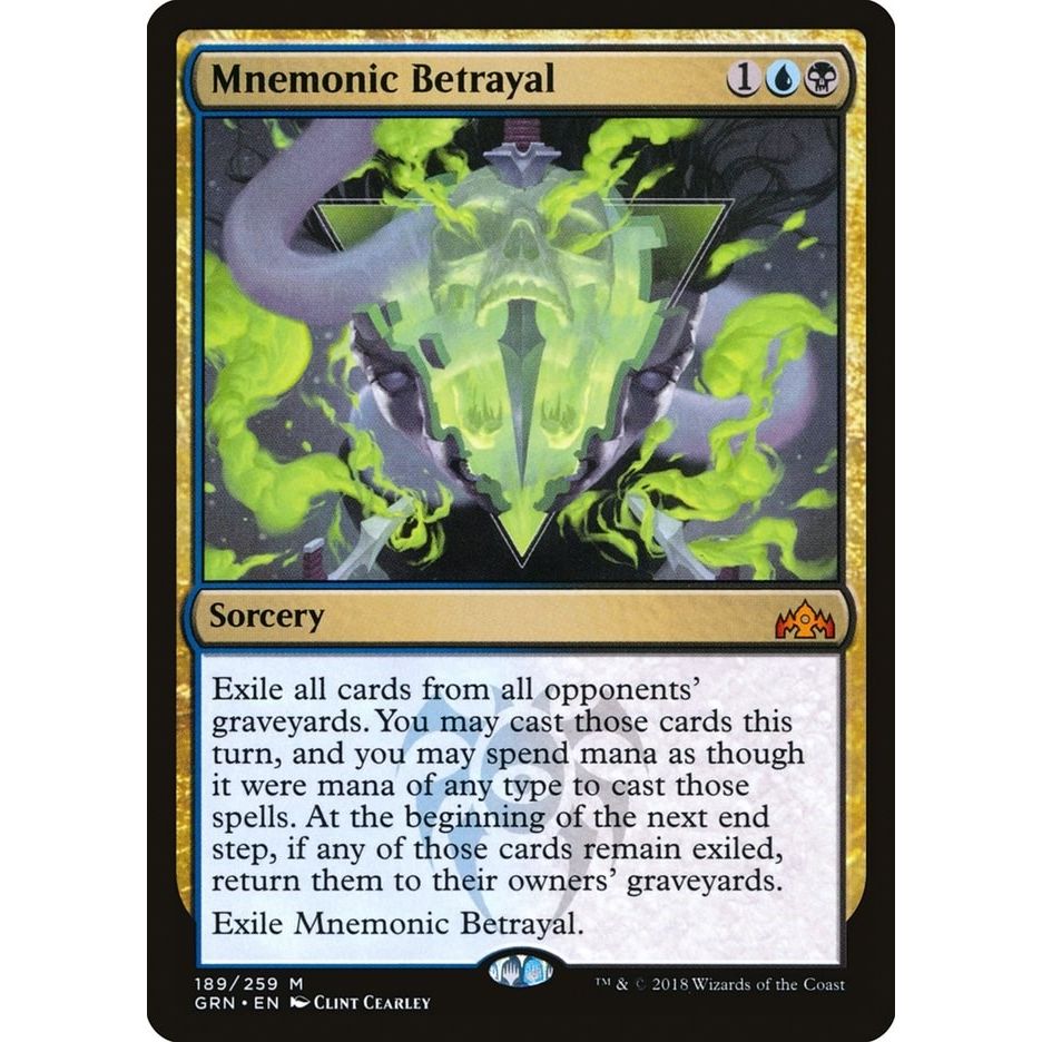 Image for Mnemonic Betrayal (189) (GRN) - Magic: The Gathering