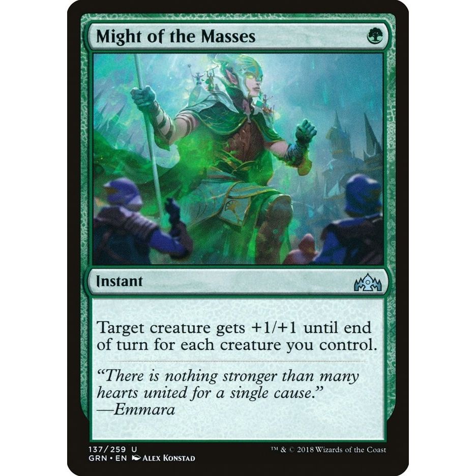 Image for Might of the Masses (137) (GRN) - Magic: The Gathering