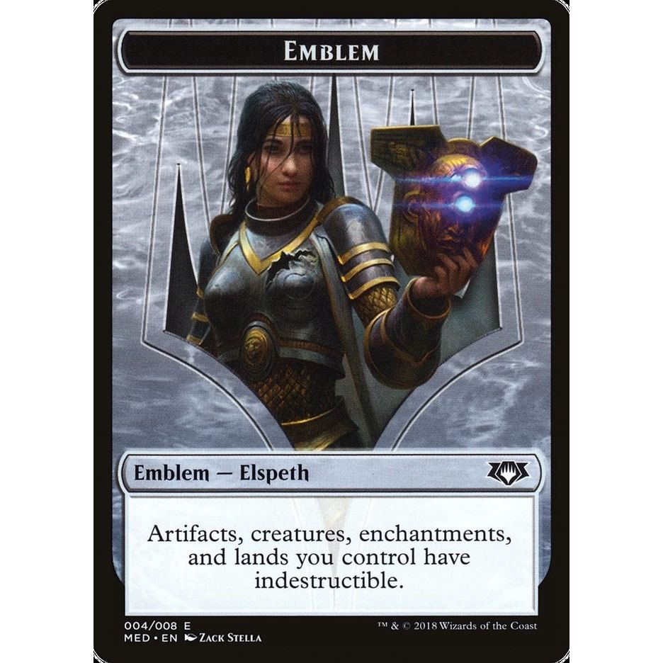 Image for Emblem - Elspeth, Knight-Errant (4) (MED) - Magic: The Gathering