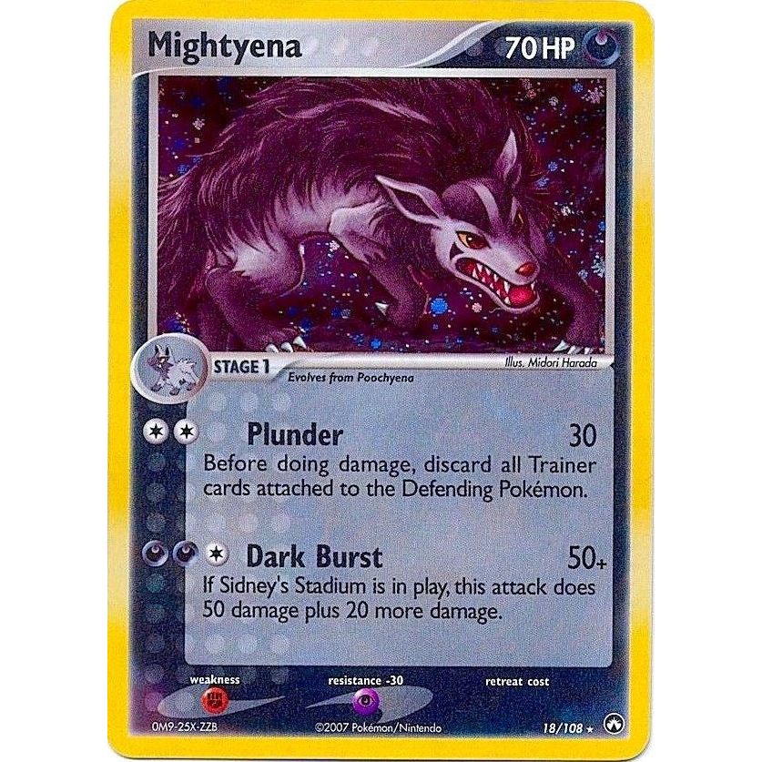 Image for Mightyena - 18/108 (Cosmos Holo) (018/108) (PR) - Pokemon