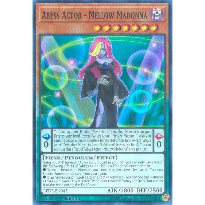 Image for Abyss Actor - Mellow Madonna (LED3-EN045) (LED3) - YuGiOh