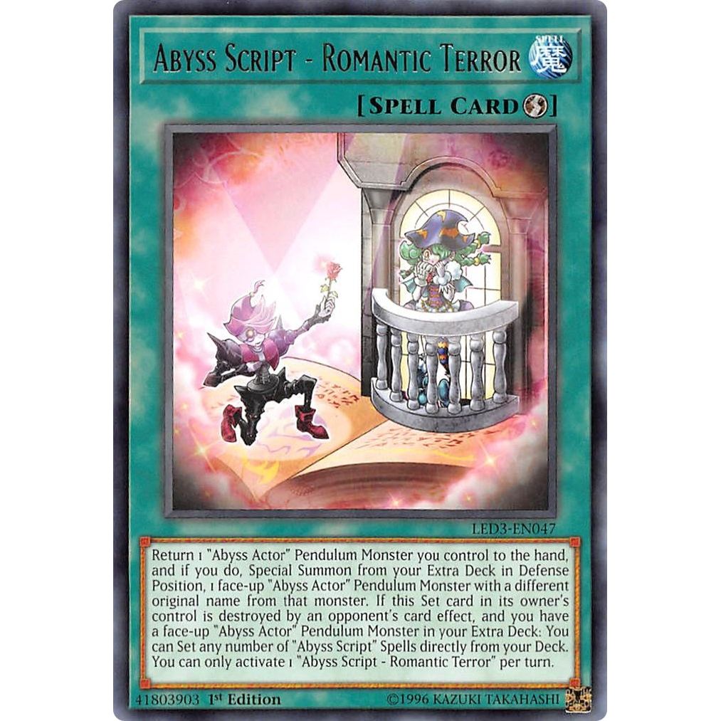 Image for Abyss Script - Romantic Terror (LED3-EN047) (LED3) - YuGiOh