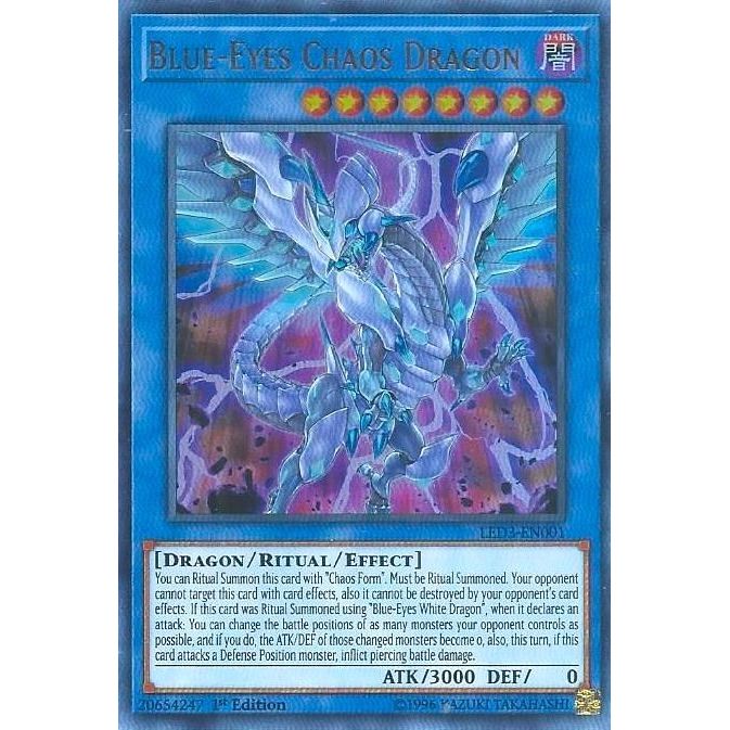 Image for Blue-Eyes Chaos Dragon (LED3-EN001) (LED3) - YuGiOh