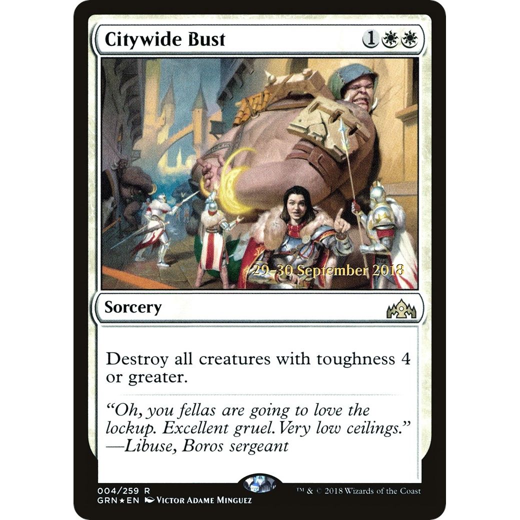 Image for Citywide Bust (4) (PRE) - Magic: The Gathering