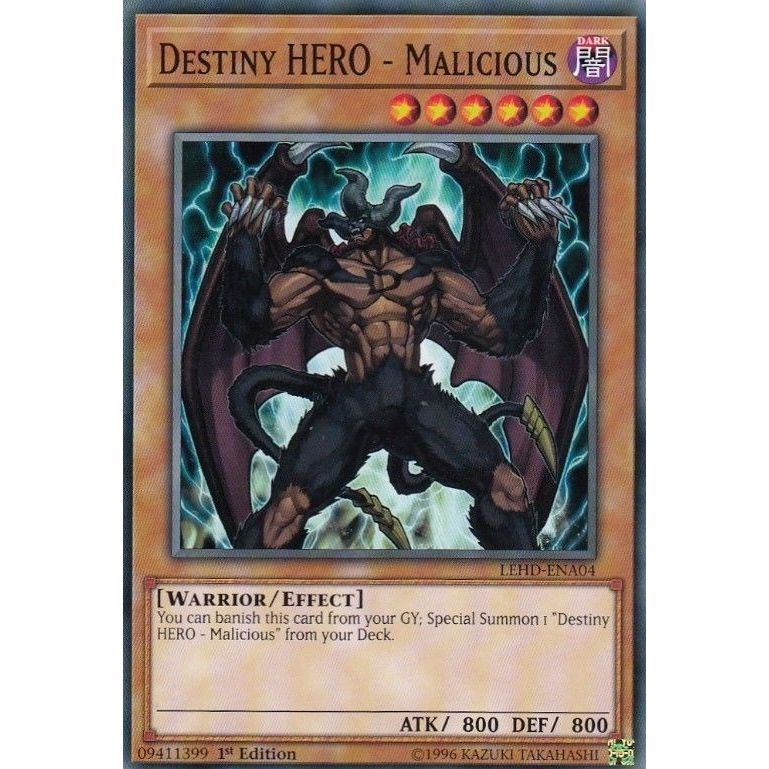 Image for Destiny HERO - Malicious (LEHD-ENA04) (LDK4) - YuGiOh