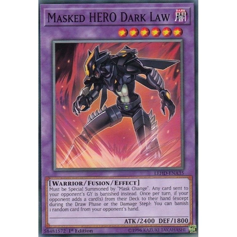 Image for Masked HERO Dark Law (LEHD-ENA35) (LDK4) - YuGiOh