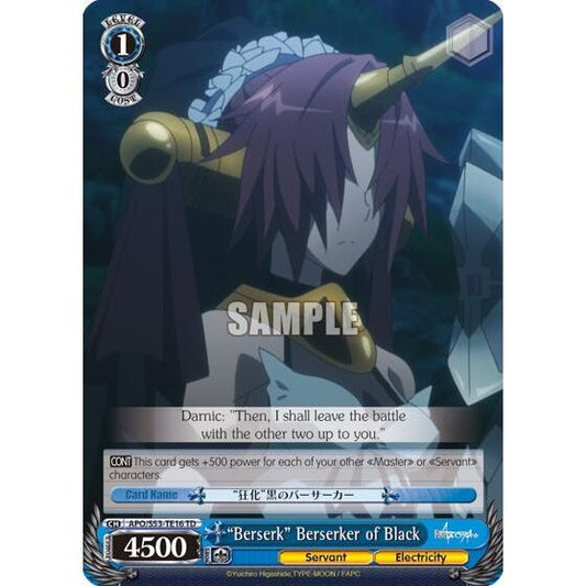 Image for "Berserk" Berserker of Black (APO/S53-TE16 TD) (APO/S53) - Weiss Schwarz