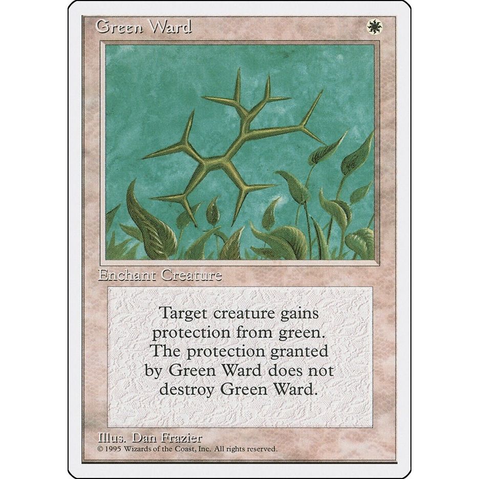 Image for Green Ward (4ED) - Magic: The Gathering