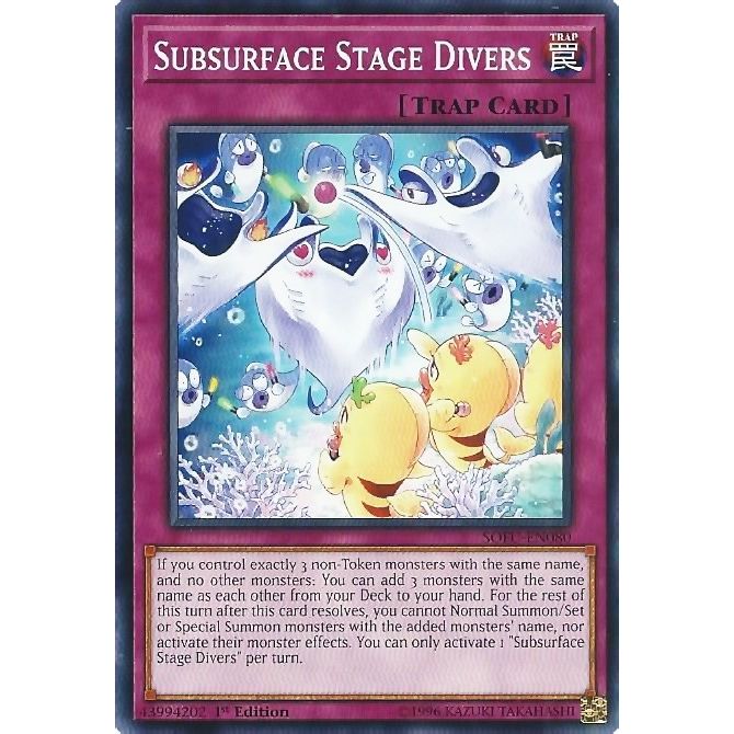 Image for Subsurface Stage Divers (SOFU-EN080) (SOFU) - YuGiOh