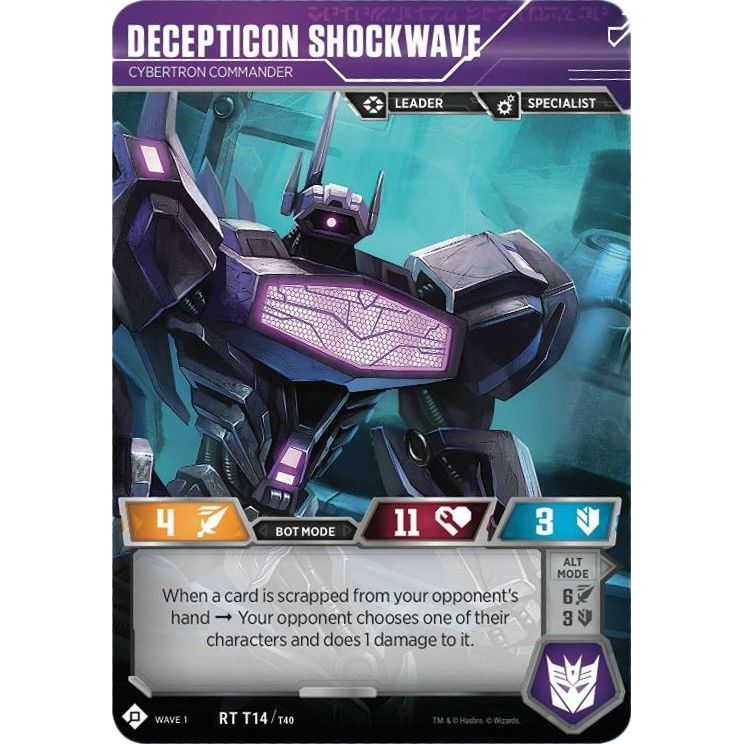 Image for Decepticon Shockwave - Cybertron Commander (14) (TRW1) - Transformers TCG