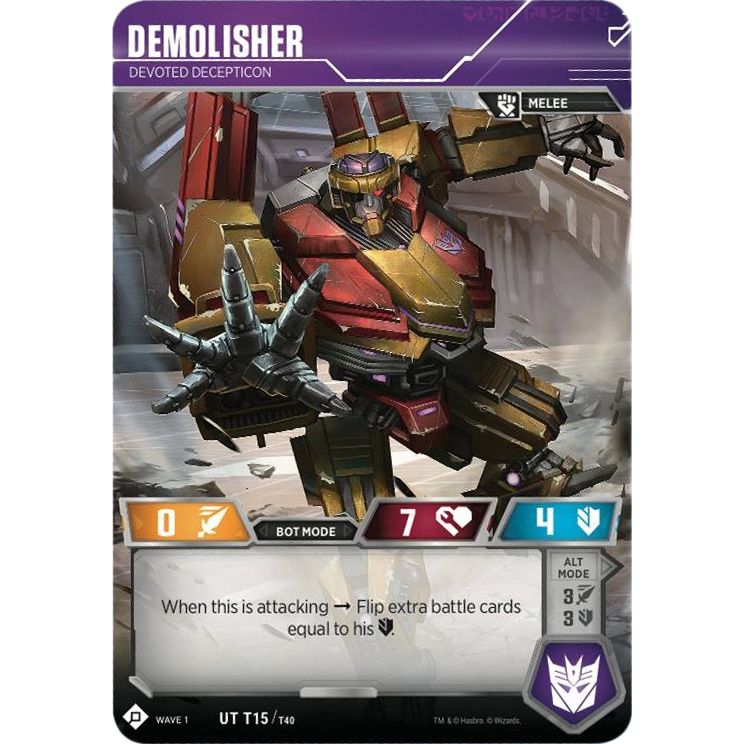 Image for Demolisher - Devoted Decepticon (15) (TRW1) - Transformers TCG
