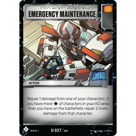 Image for Emergency Maintenance (27) (TRW1) - Transformers TCG