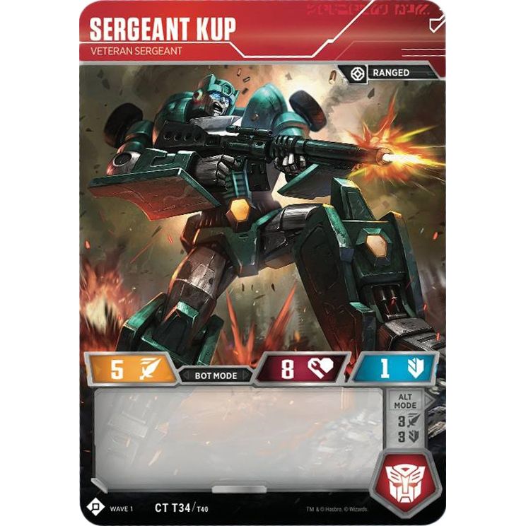 Image for Sergeant Kup - Veteran Sergeant (34) (TRW1) - Transformers TCG