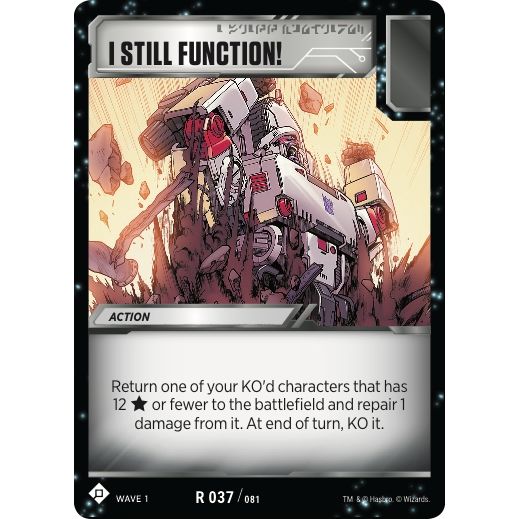 Image for I Still Function! (37) (TRW1) - Transformers TCG
