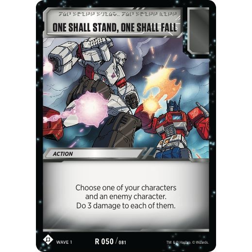Image for One Shall Stand, One Shall Fall (50) (TRW1) - Transformers TCG