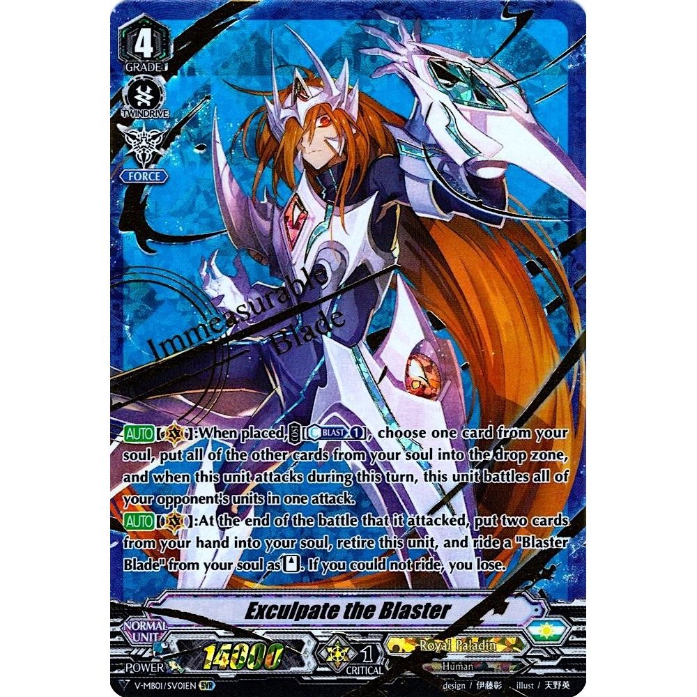 Image for Exculpate the Blaster (SVR) (V-MB01/SV01EN) (V-MB01) - Cardfight Vanguard