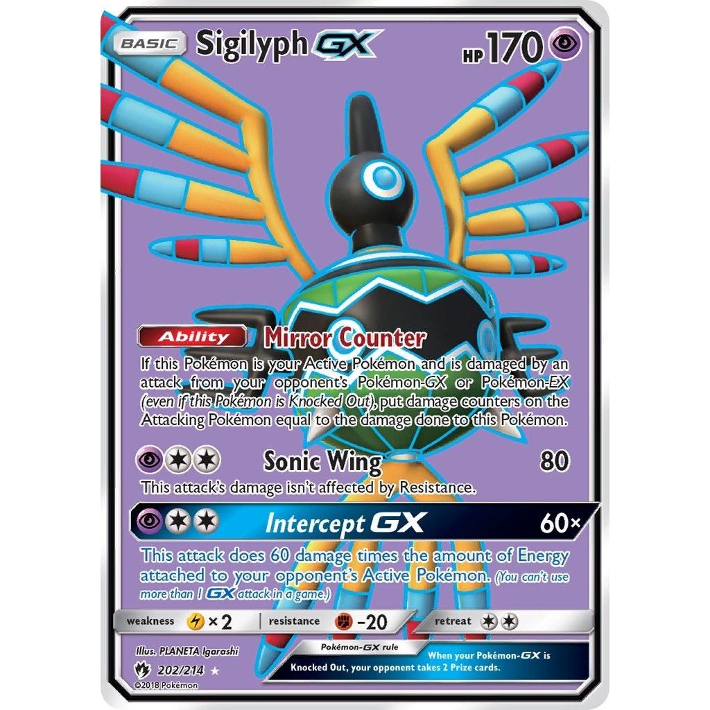 Image for Sigilyph GX (Full Art) (202/214) (SM8) - Pokemon