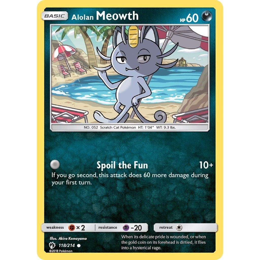 Image for Alolan Meowth (118/214) (SM8) - Pokemon