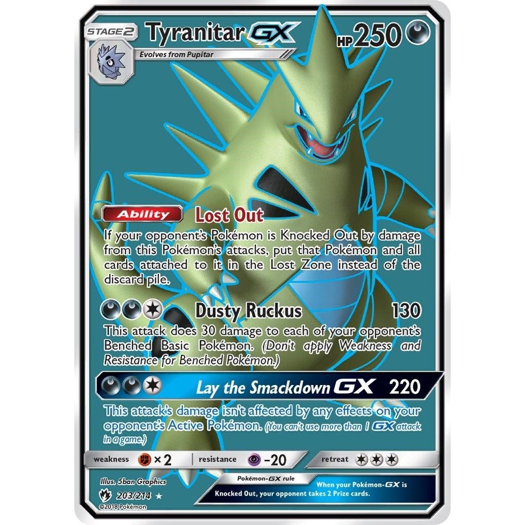 Image for Tyranitar GX (Full Art) (203/214) (SM8) - Pokemon