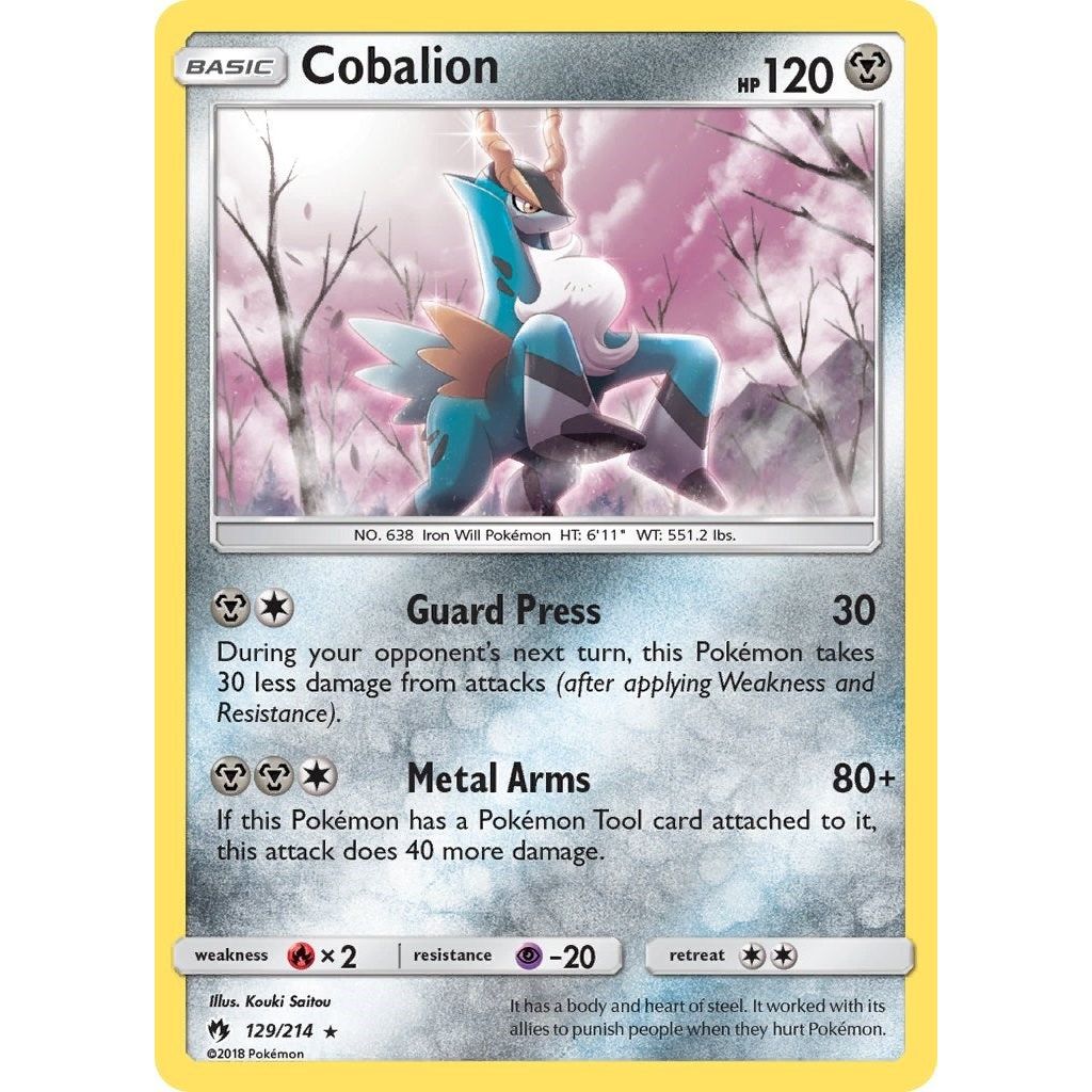 Image for Cobalion (129/214) (SM8) - Pokemon