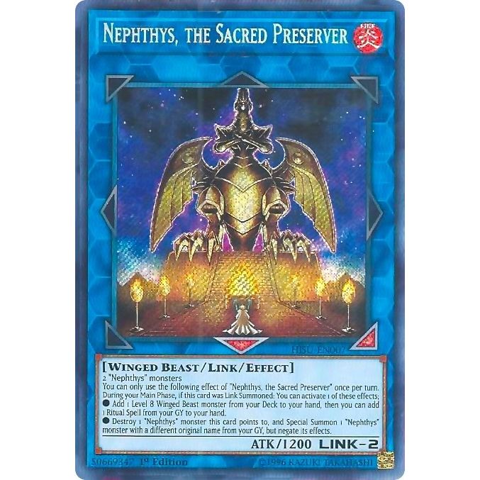 Image for Nephthys, the Sacred Preserver (HISU-EN007) (HISU) - YuGiOh