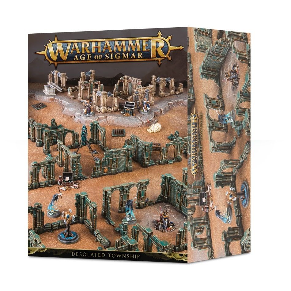 Image for Warhammer: Age of Sigmar - Desolated Township - Warhammer Game Accessories