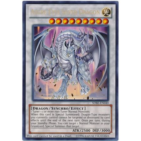 Image for Azure-Eyes Silver Dragon (Oversized) (Silver Dragon) (SDBE-EN040) (VBX) - YuGiOh