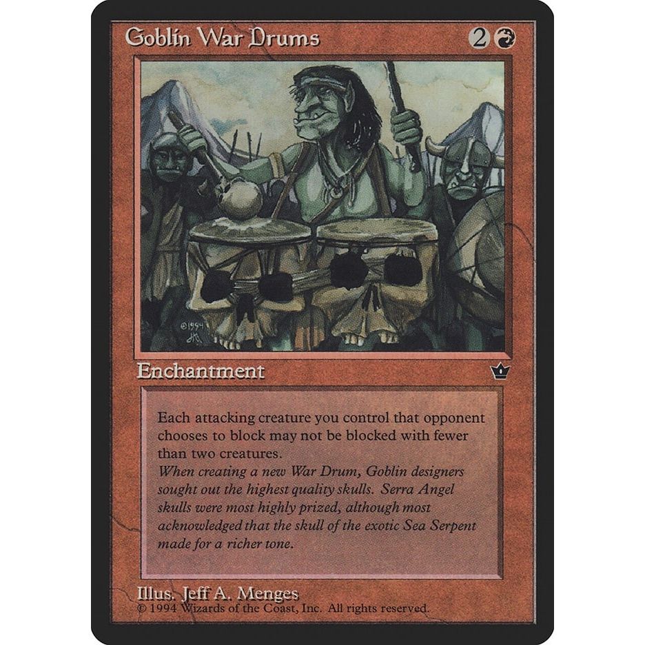 Image for Goblin War Drums (Menges) (FEM) - Magic: The Gathering