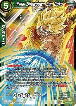 Image for Final Showdown Son Goku (TB3-035) (DBS-TB03) - Dragon Ball Super: Masters