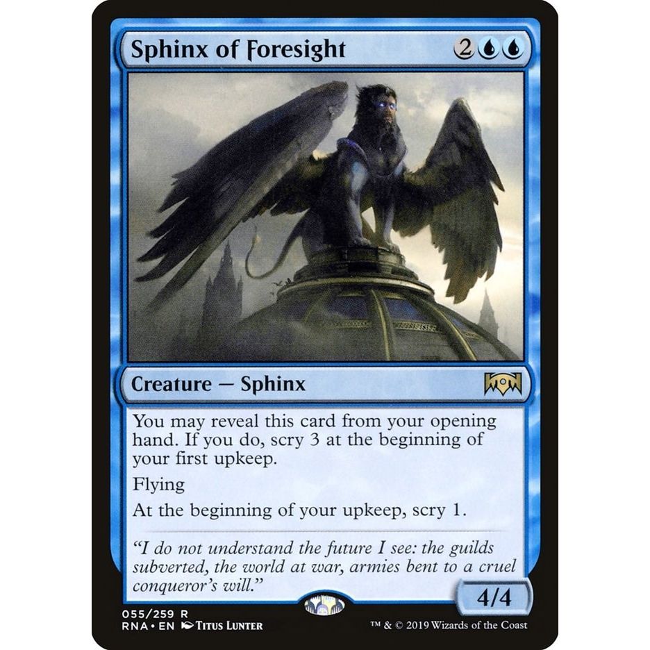 Image for Sphinx of Foresight (55) (RNA) - Magic: The Gathering