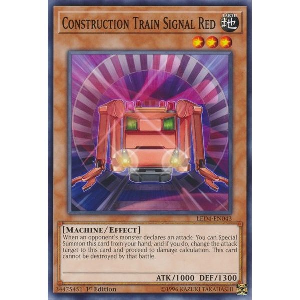 Image for Construction Train Signal Red (LED4-EN043) (LED4) - YuGiOh