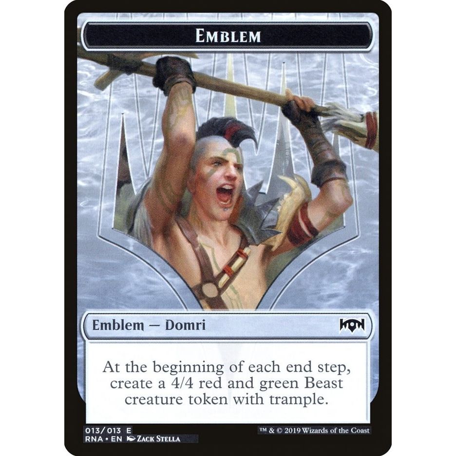 Image for Emblem - Domri, Chaos Bringer (13) (RNA) - Magic: The Gathering