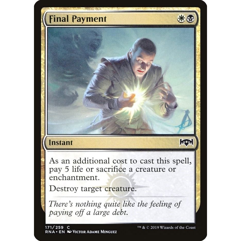Image for Final Payment (171) (RNA) - Magic: The Gathering